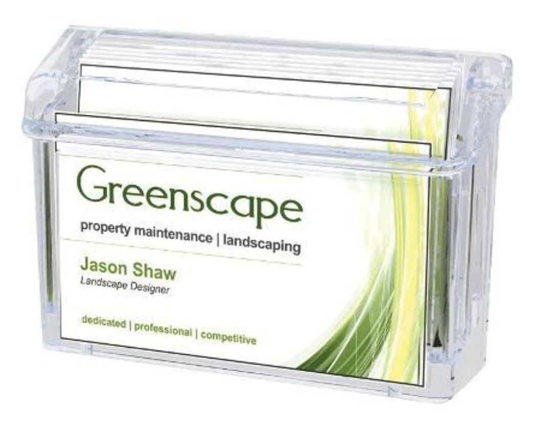 Outdoor Business Card Holder with Lid image 0