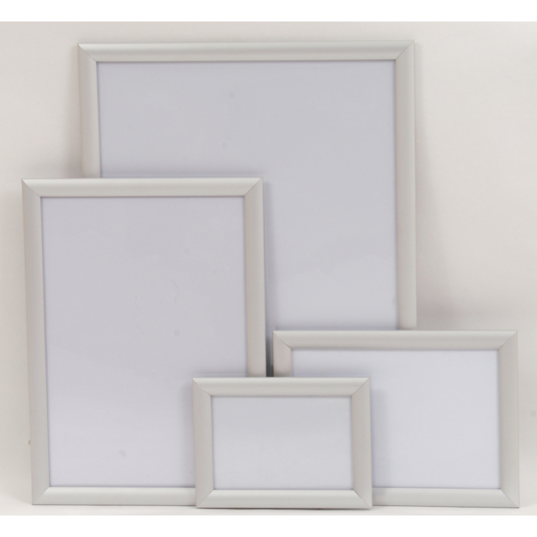 A1 Silver Square 25mm Snap Frame image 0