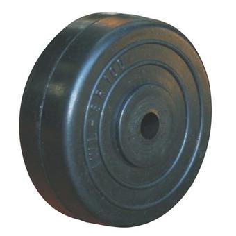 WHEEL SOLID RUBBER 100mm image 0