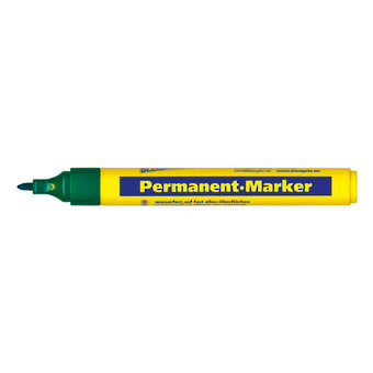 MARKER PERMANENT GREEN CHISEL TIP 1.5-3mm BLEISPITZ image 0