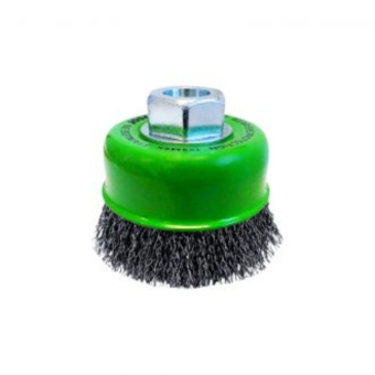 BRUSH CUP CRIMPED 75mm STAINLESS STEEL H/DUTY JOSCO image 0