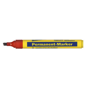 MARKER PERMANENT RED CHISEL TIP 1.5-5mm BLEISPITZ image 0