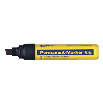 MARKER PERMANENT BLACK CHISEL TIP 4-12mm BLEISPITZ image 0