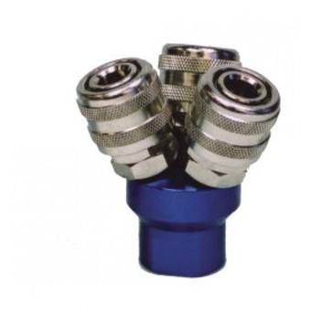 AIR MANIFOLD TRIPLE OUTLET COUPLER ARO TYPE image 0