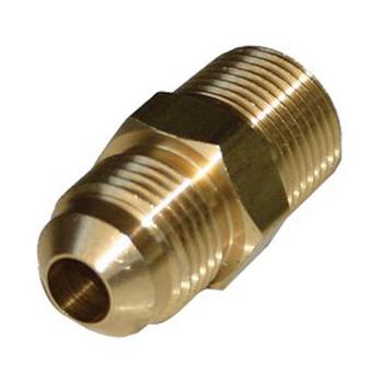 FLARE MALE CONNECTOR 1/4 x 1/8 BSP BRASS image 0