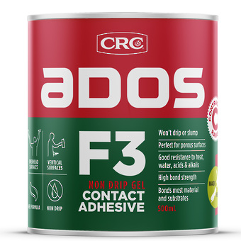 ADOS F3 NON DRIP CONTACT ADHESIVE - 500ml CRC image 0