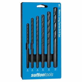 DRILL SET LONG 3-10mm 6pc SUTTON TOOLS image 0