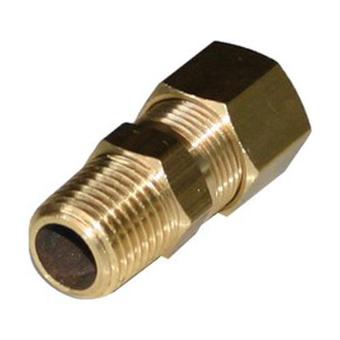 CONNECTOR MALE 1/4 x 1/4 BRASS image 0