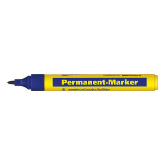 MARKER PERMANENT BLUE CHISEL TIP 1.5-3mm BLEISPITZ image 0