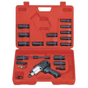 AIR IMPACT WRENCH SET 23pc 1/2"Dr KING TONY image 0