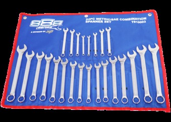 WRENCH R&OE SET 6-22mm, 1/4-7/8" 24pce 888 BY SP TOOLS image 0