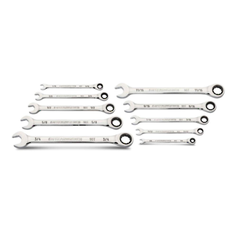 WRENCH RATCHET SET 1/4-3/4" 10pc GEARWRENCH image 0