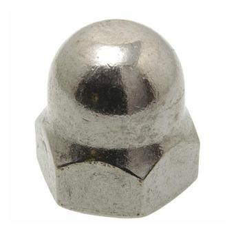 DOME NUT 3/8" UNC STAINLESS STEEL image 0