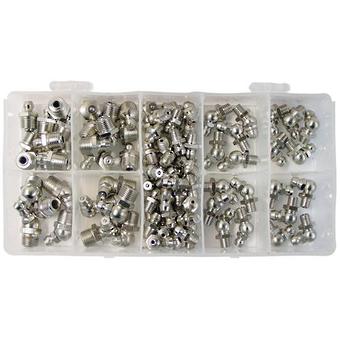 ASSORTMENT GREASE NIPPLE IMPERIAL 100pc image 0