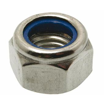 NYLOC NUT 1/2" BSW STAINLESS STEEL image 0