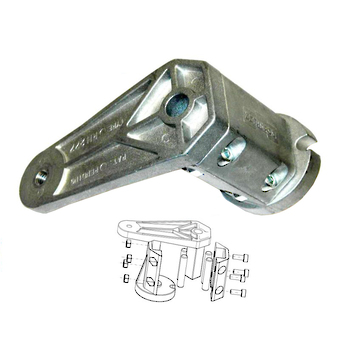 TENSIONER BODY + ARM 10.5 HOLE 80-1200N image 0