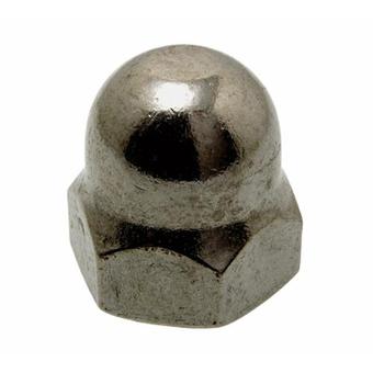 DOME NUT M16 NICKLE PLATED image 0