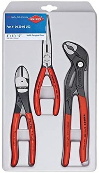 PLIER SET 3pc IN TRAY KNIPEX image 0