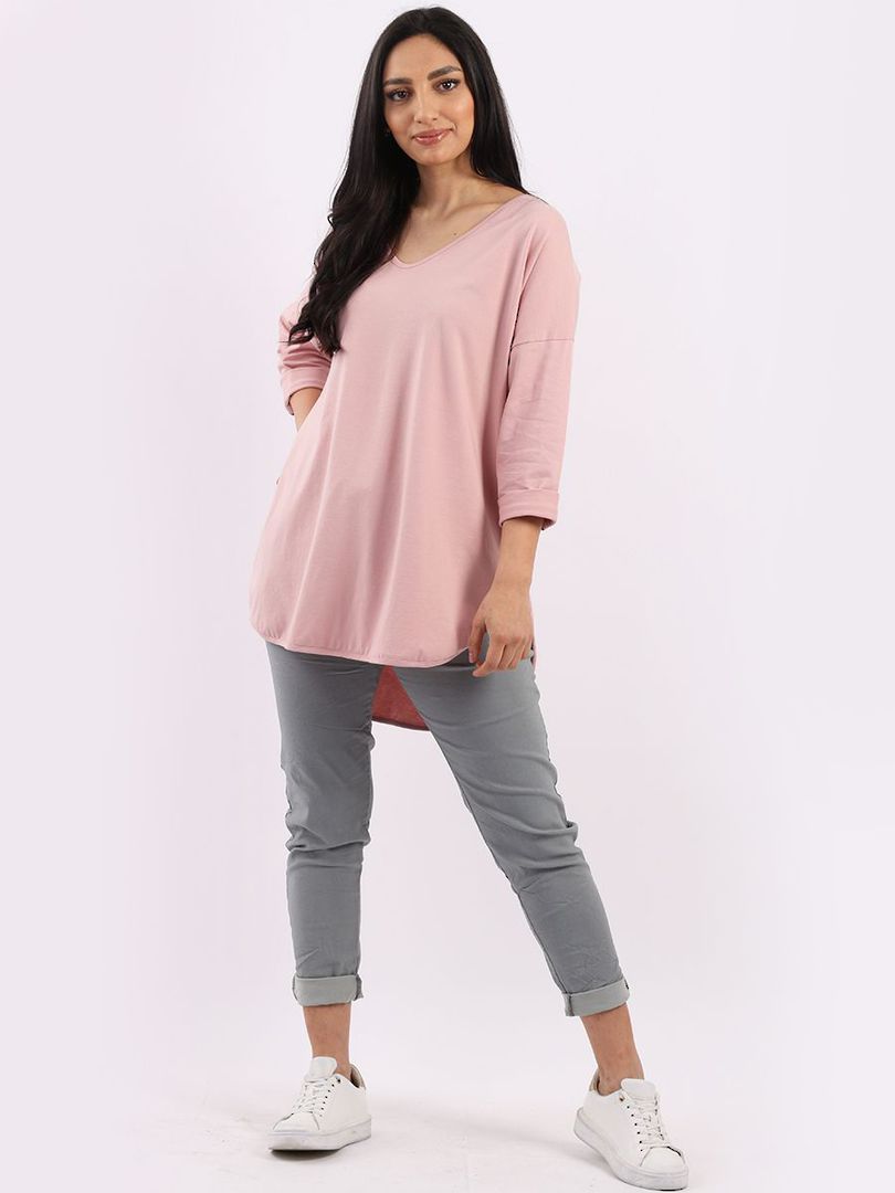 Amelia V Neck Top Pink image 1