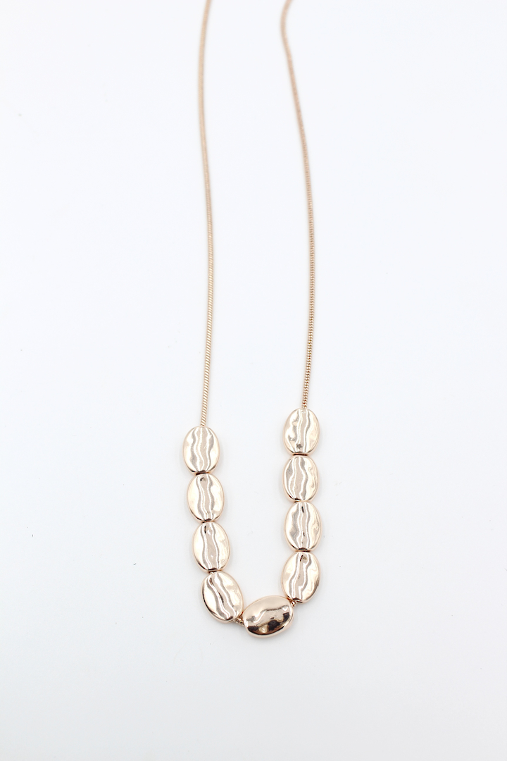 Pebble Rose Gold Necklace image 1