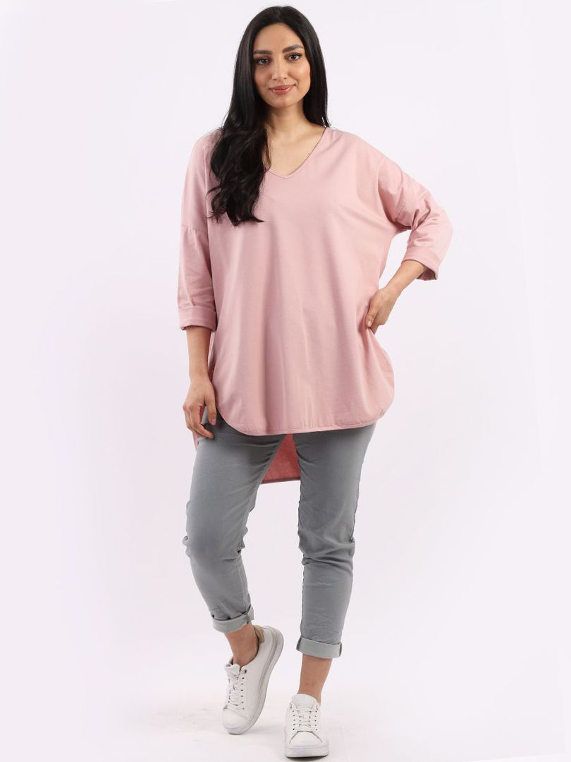 Amelia V Neck Top Pink image 0