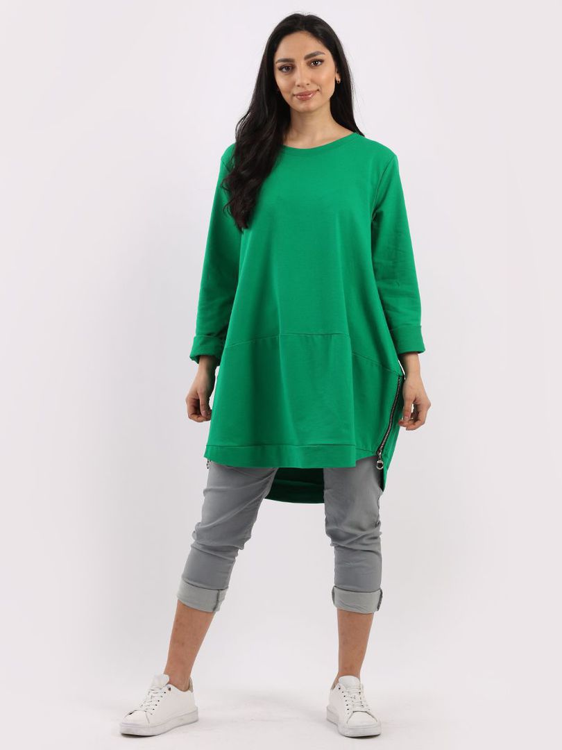 Harper Zip Sweater Apple Green image 0