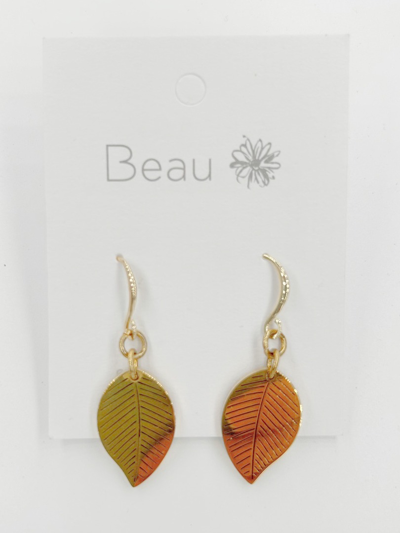 Gold Leaf Earring image 1