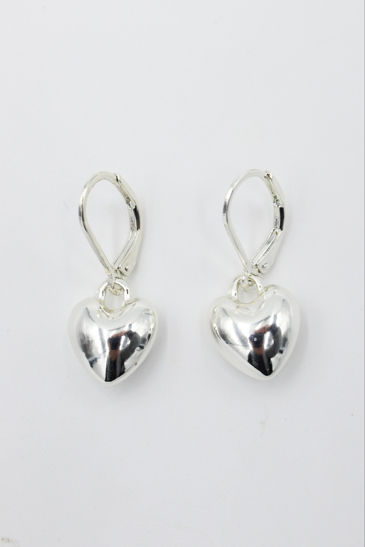 Pixie Heart Earrings Silver image 1
