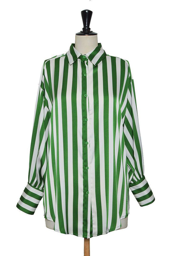 London Shirt Green Stripe Large image 3