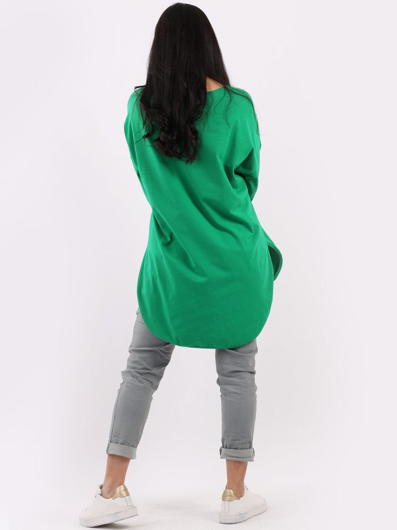 Amelia V Neck Top Apple Green image 3