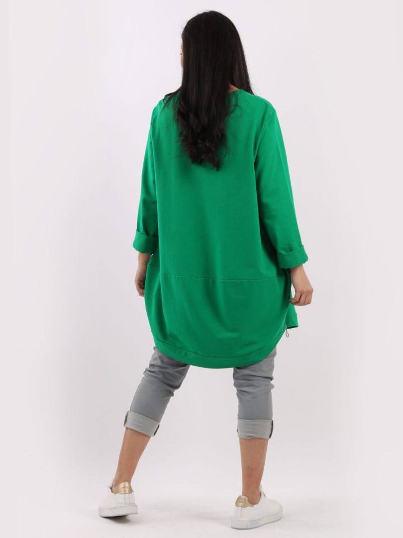 Harper Zip Sweater Apple Green image 1