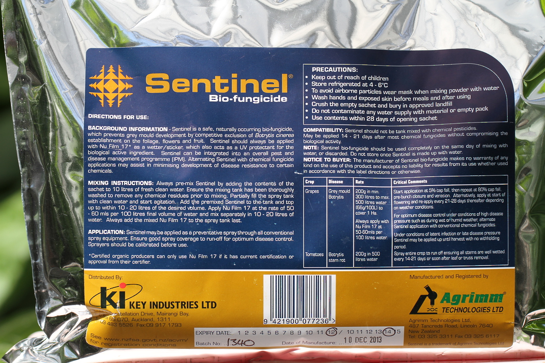 Sentinel - Bio-fungicide for the control of botrytis grey mould image 0