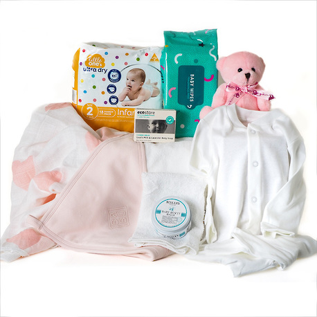 The Complete Baby Gift Hamper in Pink image 1