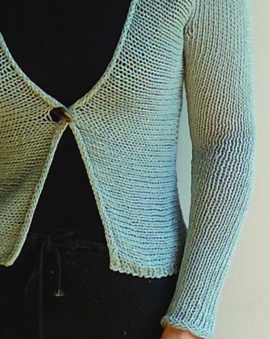 Melissa's Cardi Hemp Knitting Pattern image 1