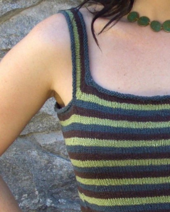 Favourite Summer Tank 4 Ply Hemp Knitting Pattern image 0