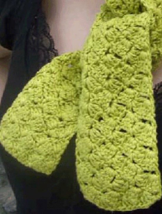 Sarah's Crochet Scarf -  Small Hemp  Knitting Project image 1