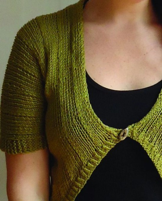 Cool Hemp Cardi - Hemp Knitting Pattern image 1