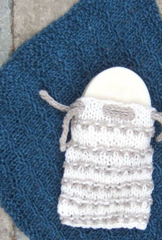 Spa and Bath Trio - Small Hemp Knitting Project image 2