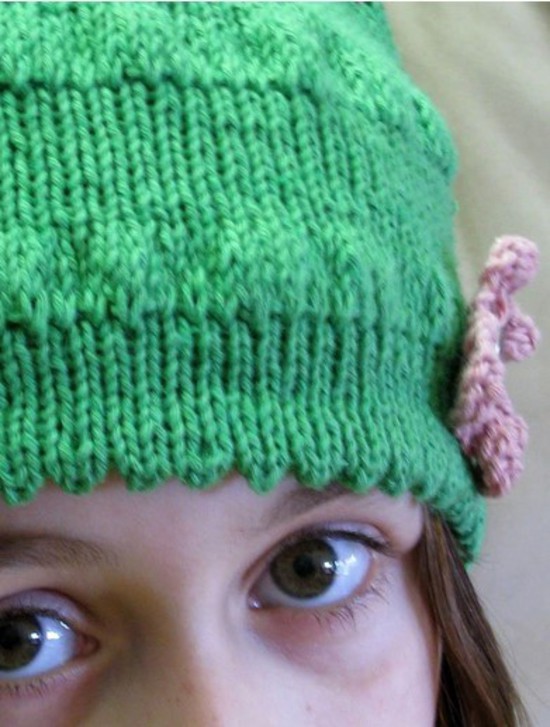 Girly Cloche Hat - Hemp Knitting Pattern image 3