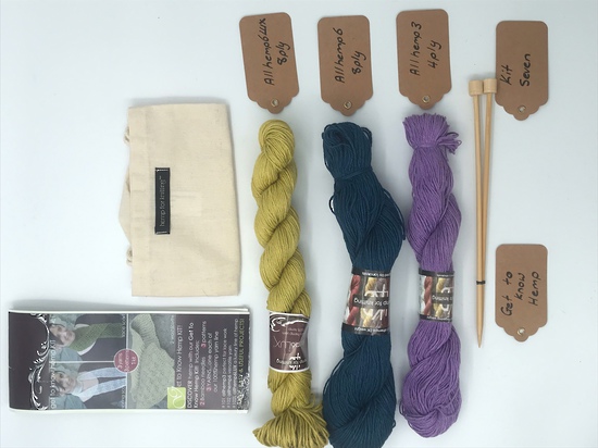 Get to Know Hemp Knitting Yarn - Kit Seven - Various Colours image 0