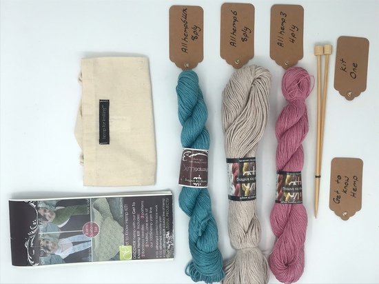 Get to Know Hemp Knitting Yarn - Kit One - Various Colours image 0