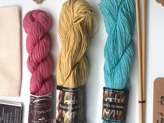 Get to Know Hemp Knitting Yarn - Kit Eight - Various Colours image 1