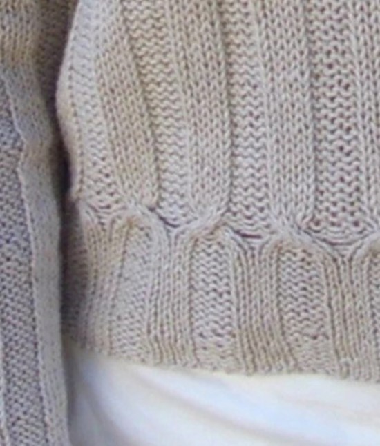 Cable Cross Pullover Hemp Knitting Pattern image 2