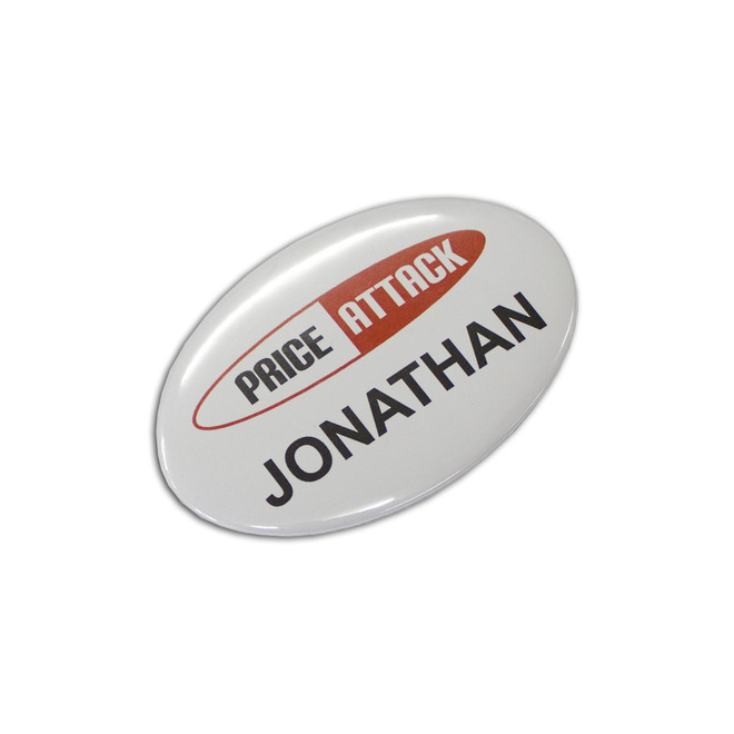 Button Badge Oval - 65 x 45mm image 0