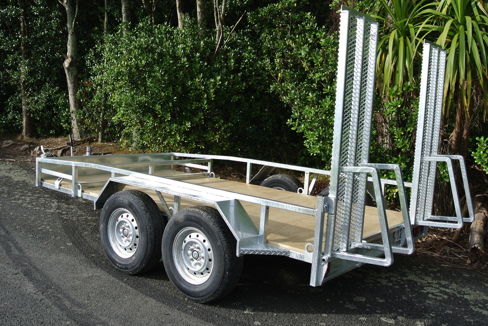 Tandem Digger Trailer 3500kg GVM 4 wheel European Braking - Digger ...