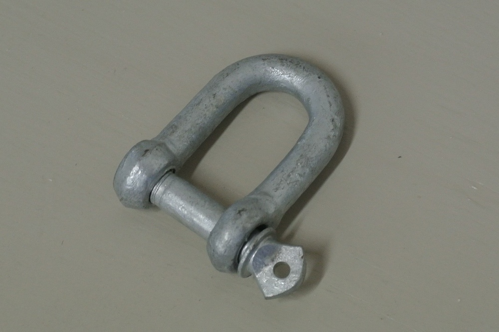 Rated D-Shackle; 10mm Galvanised image 0