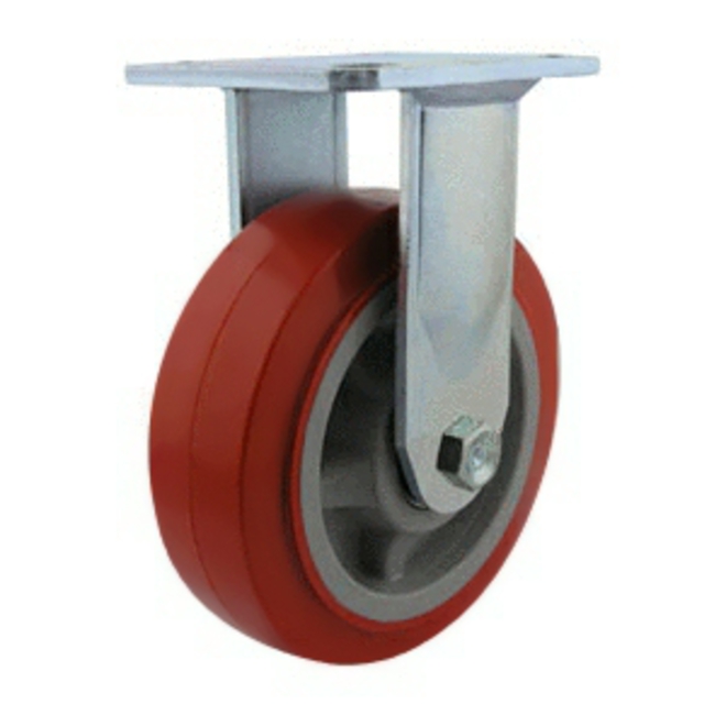 Rigid Castor with 150mm Polyurethane Wheel image 0