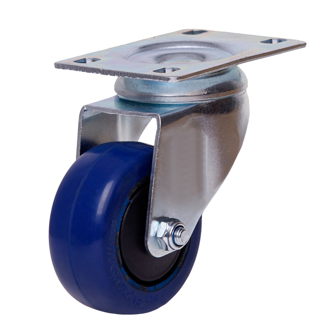 Swivel Castor with 75mm Rebound Rubber Wheel image 0