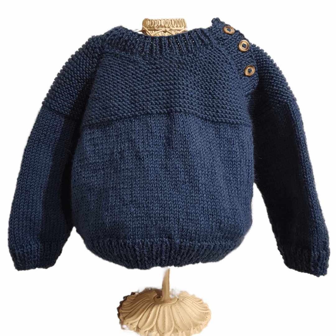 Wool Jersey - size 2-3 years in teal image 0
