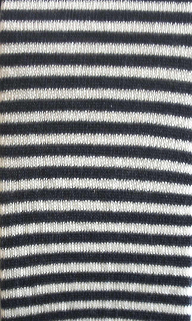 Merino Wool Tights - Navy Stripe image 1